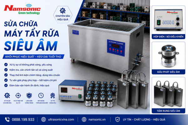 Sửa máy tẩy rửa sóng siêu âm