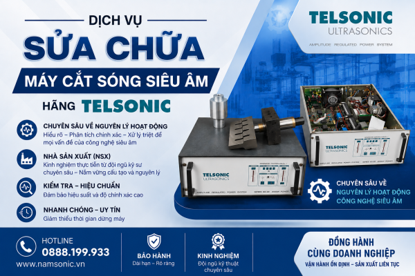Sửa chữa máy siêu âm công nghiệp hãng TELSONIC ULTRASONIC